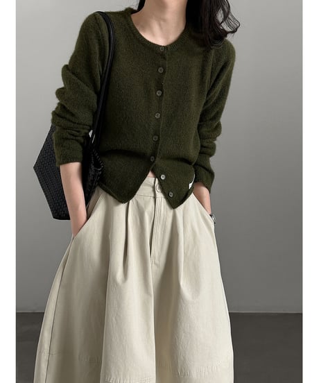 soft crew cardigan / 3color　hm3266