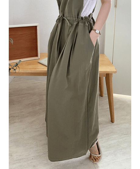 apron wide pants / 4color　hm2990