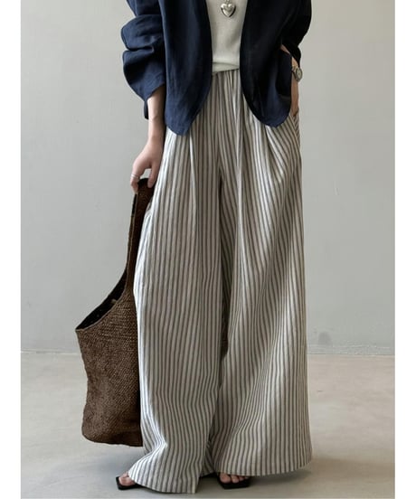 stripe wide pants / 2color　hm2987