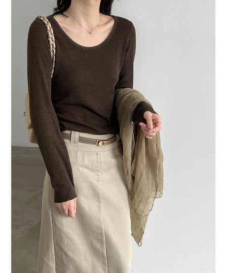 draped knit set / 3color　hm3264
