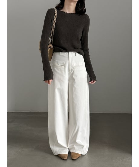 patch pocket pants / 2color　hm3255