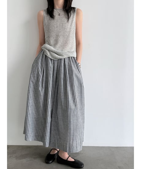 striped wide pants　hm3015