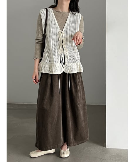 corduroy wide pants / 2color　hm3231