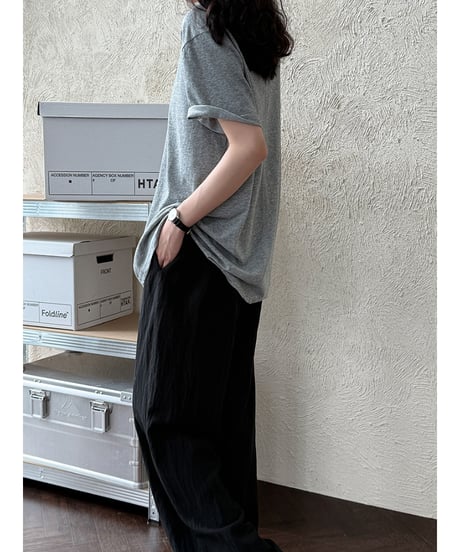 relaxed straight pants / 4color　hm3018