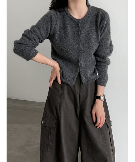 soft crew cardigan / 3color　hm3266