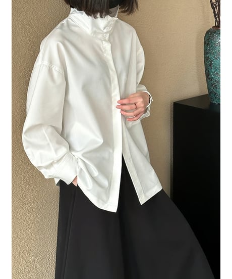 stand neck shirt / 2color　hm2015