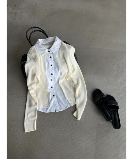 layered collar cardigan　hm3262