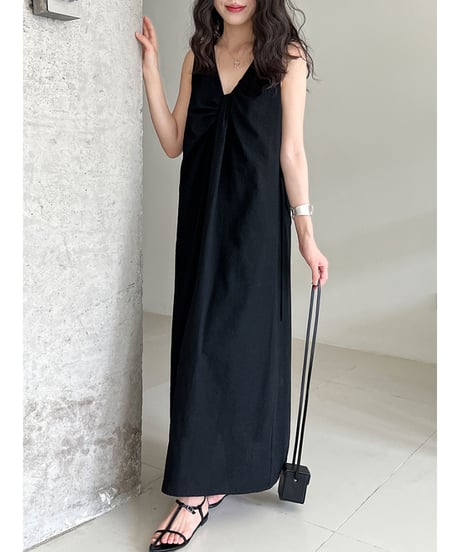 twist back dress / 3color　hm3020
