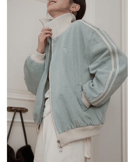 padded denim jacket / 2color　hm3291