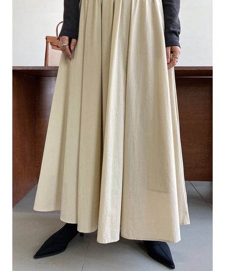pleated flare skirt / 3color　hm3204