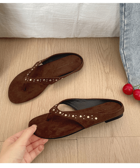 studs strap sandal / 4color　hm2259