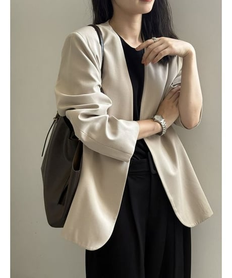 collarless tailored jacket　hm3276