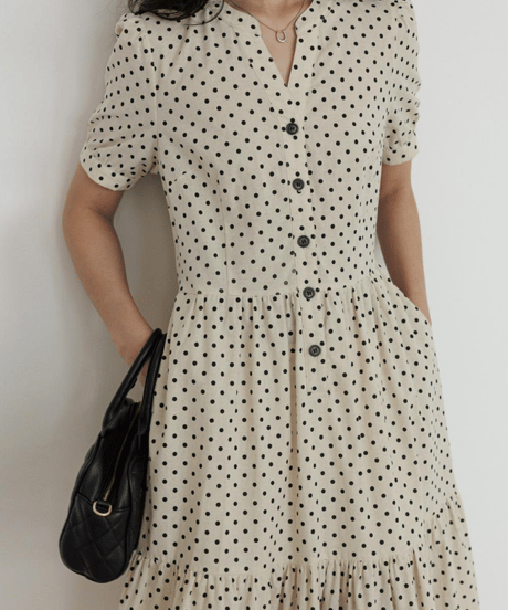 polka dot dress　hm2988