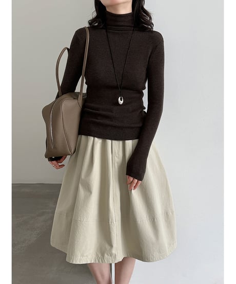 turtleneck knit top / 11color　hm3252