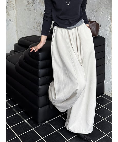 tencel wide pants / 3color　hm3289