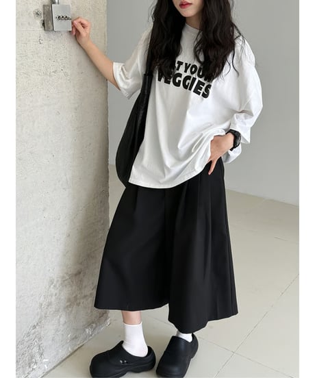 wide culotte pants / 2color　hm3022
