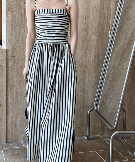 striped cami dress　hm3021