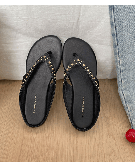 studs strap sandal / 4color　hm2259
