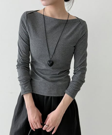 boat neck tee / 3color　hm3221