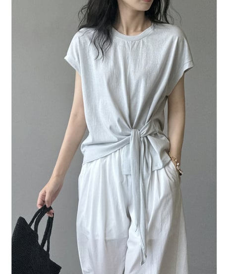 twist hem blouse / 2color　hm2407