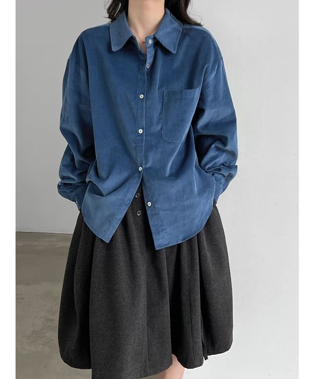 corduroy loose shirt / 2color　hm3244