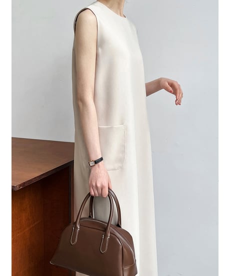 sleeveless pocket dress / 2color　hm3009