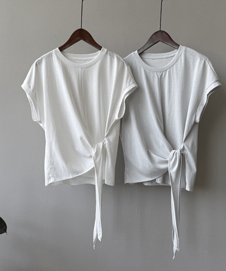 twist hem blouse / 2color　hm2407