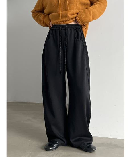 drawstring wide pants / 2color　hm3257