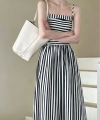 striped cami dress　hm3021
