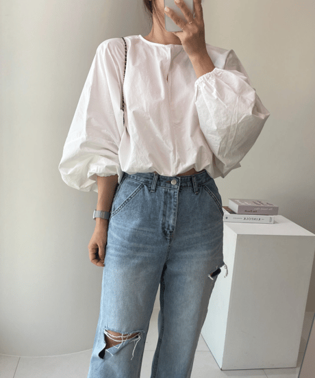 lantern sleeve shirt / 3color　hm3027