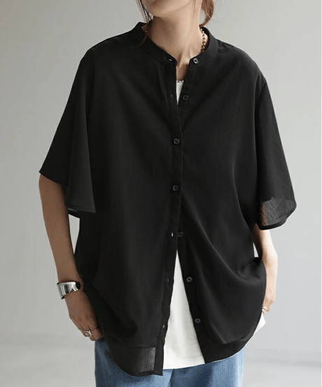 sheer dolman shirt / 3color　hm3002*