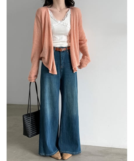 washed wide jeans　hm3242