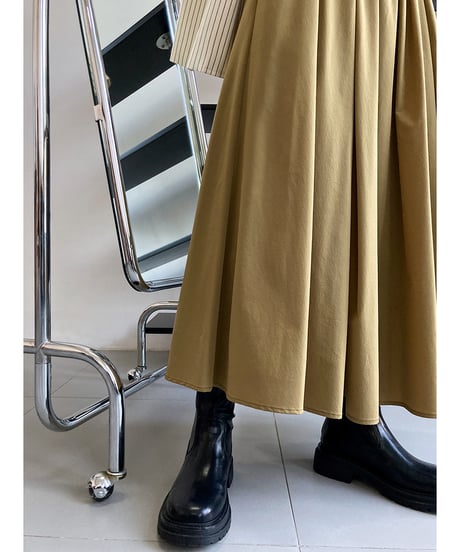 pleated flare skirt / 3color　hm3204