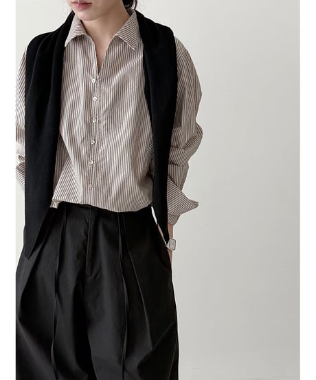 striped shell shirt　hm3223