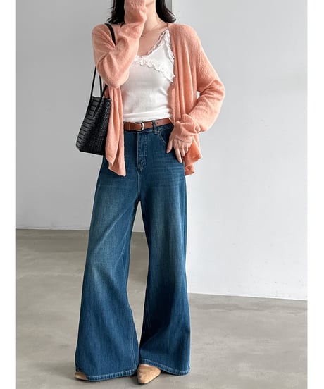 washed wide jeans　hm3242