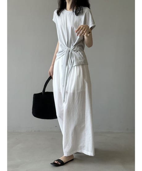 twist hem blouse / 2color　hm2407