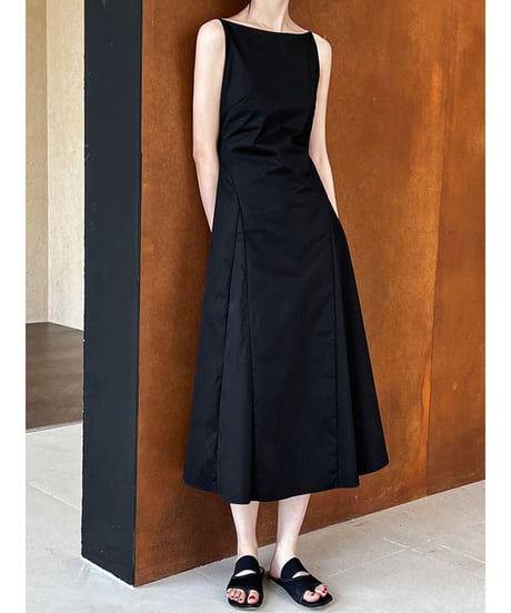 minimal black dress　hm3023