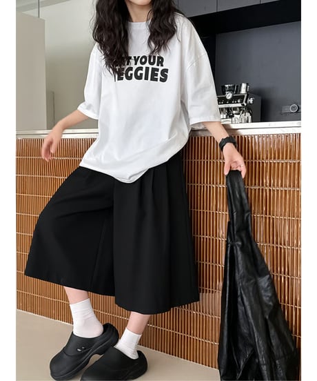 wide culotte pants / 2color　hm3022