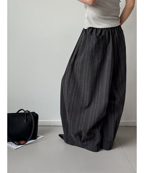 striped wide pants / 2color　hm3280