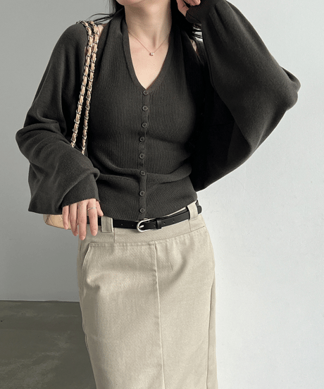 halter knit set / 3color　hm3243
