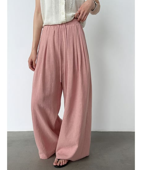 linen wide pants / 3color　hm3016