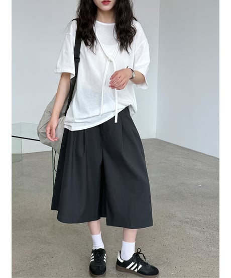 wide culotte pants / 2color　hm3022