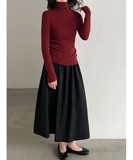 turtleneck knit top / 11color　hm3252