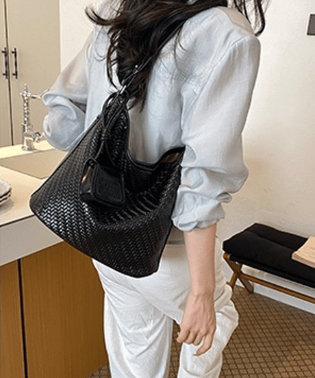 woven shoulder bag / 5color　hm3026