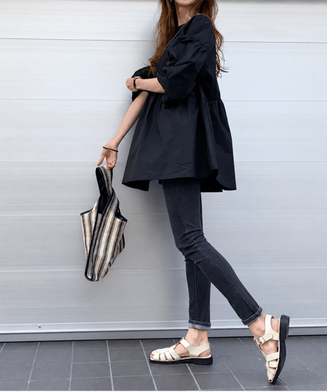 volume sleeve blouse / 2color　hm2571