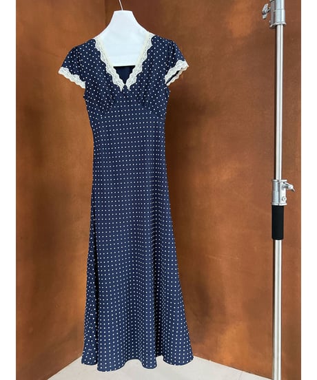 lace polka dress　hm3010
