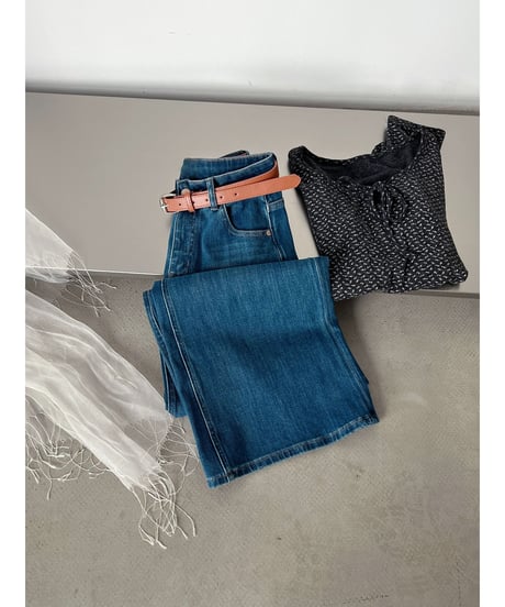 washed wide jeans　hm3242