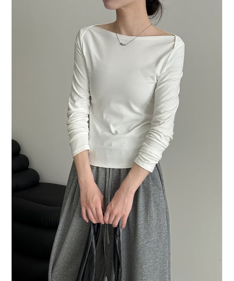 boat neck tee / 3color　hm3221
