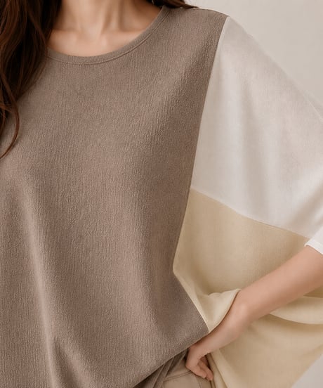 color block top / 7color　hm2971