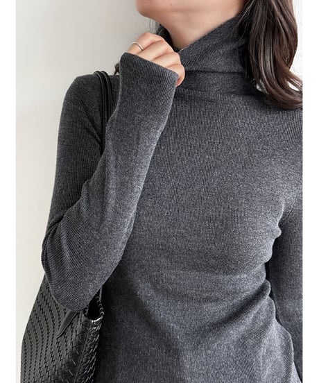 turtleneck knit top / 11color　hm3252